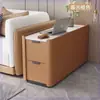 Sala de Estar Minimalista Moderna Sofá de Pie Gabinete Pequeño de Pizarra de Madera Maciza Gabinete de Almacenamiento Sencillo para el Hogar Mesa de Café Pequeña Integrada