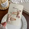 Estilo Fresco de Primavera Lazo de Perla Pinza para el Pelo Lazo para el Pelo Lindo Accesorio para el Cabello de Niña Dulce Pasador Pinza para el Pelo