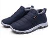 Zapatos Nuevos para Hombre con Forro de Felpa Añadido, Cómodos Zapatos de Algodón Estilo Old Beijing, Suela Suave de Invierno, Antideslizantes, Botas de Nieve Cálidas para Hombre que No Cansan los Pies