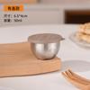 Cuenco de Acero Inoxidable Transfronterizo para Salsas Mini Sellado a Prueba de Fugas con Tapa Caja de Condimentos Comercial para Bistec Tazón de Salsa de Pimienta Negra