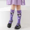 Meias Infantis Novas de Inverno Meias 3/4 Nova Kuromi Respiráveis Meias Longas Meias Infantis Meias Infantis Femininas Atacado