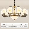Lustre grande em estilo chinês, modelo 2024, para sala de estar de villa duplex, em jade natural, luxuoso e autoconstruído.