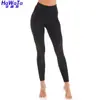Calça Yoga HWT Huaweite Cropped com Tela Afina Bumbum Pé Curto Traje de Yoga Fitness