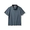 Camisetas Polo Lisas de Verão para Homens e Mulheres, Roupa de Trabalho Casual de Manga Curta com Gola Reversível, Atacado em Estoque de Comércio Exterior