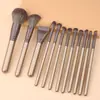 Set de 12 Brochas de Maquillaje Cangzhou para Principiantes, Brocha para Polvos de Cerdas Suaves, Pincel para Sombras de Ojos, Set Completo de Herramientas de Belleza, Brocha para Rubor
