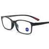 Gafas de lectura de moda sencillas para hombre, alta calidad, para mediana edad, anti luz azul, venta al por mayor, ultraligeras, HD, para personas mayores