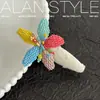 Um Novo Presilha de Cabelo Estilo Coreano para Primavera e Verão da Lan, Acessório de Cabelo Simples e Elegante, Presilha de Franja Floral, Grampo de Cabelo para Mulheres