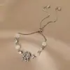 Pulsera Ping An Ojo de Gato para Mujer Nueva Pulsera China Nicho Vintage Estilo Nacional Moda Sentido de Alta Gama Pulsera de Tirar