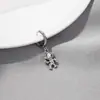 Nuevos Productos Japoneses y Coreanos, Pendientes Metálicos Retro Sencillos, Estrellas con Borlas, Pendientes de Astronauta con Cruz, Clips para Orejas, Joyería para Orejas para Mujer