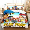 Venta Caliente Dibujos Animados Equipo de Aventura Ladrando Juego de Ropa de Cama con Estampado Digital de Dibujos Animados