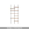 Estantería de Madera Maciza de Múltiples Niveles para Sala de Estar Minimalista Moderna con Columna de Diseño Estilo Vintage Estantería de Exhibición de Piso a Techo