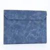 A4 Bolsa de Archivo de Cuero de Gran Capacidad Bolsa para Almacenamiento de Datos de Oficina de Negocios Carpeta de Cuero Multifuncional Bolsa de Archivo