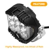 5 pulgadas - Luz de Trabajo Luminosa LED Lateral de Tres Lados, Distribución en Almacenes de Ultramar de EE. UU., Británicos y Australianos, Dropshipping, Exclusivo para Suministro Transfronterizo