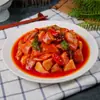 Modelo de Plato Molde de Comida Platos Falsos Comida Accesorios Gourmet Molde de Verduras Restaurante Cerdo Estofado Platos Calientes Fritos