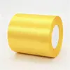 Atacado transfronteiriço fita de cetim cor sólida 10cm fita de seda unilateral para embalagem de caixa de presente, decoração de casamento, laço, em estoque