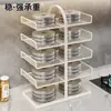 Estante de almacenamiento para bandejas de preparación de cocina, estante de preparación multicapa para uso doméstico, escurridor de platos multifuncional para escurrir y almacenar ingredientes