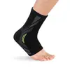Equipamento de proteção esportiva de nylon tricotado para equitação, joelheira para corrida, pular corda, badminton, joelheira quente unissex