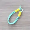 Pulseira de pulso para celular, cordão anti-perda, cordão trançado de nylon para chaves, disponível em várias cores, acessório para capa de celular