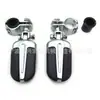 Pedales Plegables Modificados de Aleación de Aluminio para Motocicleta Adecuados para Harley Pedales de Soporte Universales de 28 mm a 32 mm