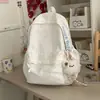 Mochila de estrela de desenho animado para estudantes do ensino médio feminino, estilo coreano, moderna e estilosa, grande capacidade, mochila de nicho para estudantes do ensino fundamental