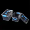 Caja de Almacenamiento Portátil Transparente de Plástico PP Grande Mediana Pequeña con Tapa Caja Organizadora Cajas para Bloques de Construcción Juguetes Artículos Varios Caja de Almacenamiento para Lavandería