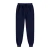 2026 Novo Outono Inverno Masculino Esportes ao Ar Livre Slim Fit Calça de Moletom Europeia Americana Cor Sólida Moda Esportiva Forro de Fleece Calça Longa Masculino e Feminino