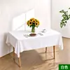 Mantel rectangular desechable de PEVA, mantel extra grueso, desechable, impermeable, a prueba de aceite, antiquemaduras, mantel de plástico para fiesta de cumpleaños
