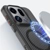 Adecuado para Funda de Teléfono Móvil Oppo Findx9Pro, Rejilla Corrugada Succión Magnética Reno16Pro Niebla Helada Cubierta Protectora Anticaídas