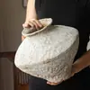 Jarrón Cerámico Retro Estilo Wabi-sabi Tarro de Cerámica Gruesa Nuevo Estilo Chino Hecho a Mano Adorno para B&B Zen Simple Hotel Antiguo Artístico
