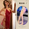 Sling Costas Nuas Sexy Lingerie Feminina Pijama Sexy Tentação Renda Transparente Gola Halter Body Modelador Macacão Camisola Qqny