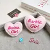Colgante de muñeca de amor rosa tridimensional de peluche accesorios para ropa broche de corazón DIY zapatos y calcetines ropa accesorios para el cabello