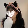 Lindos accesorios Lolita de estilo Pure Wish, traje con cuello de campana y lazo de encaje, diadema con orejas de zorro y gato