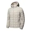 Nueva Chaqueta de Algodón Acolchada de Invierno para Hombre Abrigo de Algodón Canalé de Grafeno con Capucha Ropa de Algodón Comercio Exterior