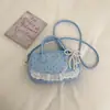 Bolsa de Boliche Simples de Mão para Mulheres 2026 Novo Estilo Coreano Elegante Bolsa de Ombro de Alta Qualidade Bolsa Transversal Casual da Moda