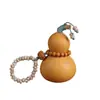 Peça de Mão de Cabacinha Natural para Alívio do Estresse, Brinquedo Portátil para Fidgeting, Pingente Versátil para Bolsa, Decoração de Escritório