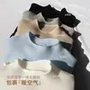 Suéter de Forro Polar Grueso para Mujer Otoño/Invierno 2024 con Cuello Semi Alto, Top Básico Suave de Punto