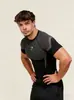Camiseta Deportiva Ajustada para Hombre Gym-Shark Fitness Manga Corta Running Entrenamiento Secado Rápido Baloncesto Exclusiva Transfronteriza
