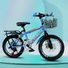 Bicicleta Infantil de Velocidad Única con Ruedas de Apoyo Bicicleta para Estudiantes Freno de Disco Velocidad Variable Bicicleta de Montaña todoterreno para Exteriores