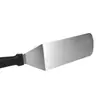 Espátula de Aço Inoxidável, Espátula para Grelhar, Espátula para Teppanyaki, Espátula de Cozinha, Espátula para Bife, Espátula Pequena com Fendas, Conjunto de Ferramentas para Churrasco, Resistente a Altas Temperaturas