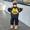 Jaqueta Masculina para Primavera e Outono 2026 Novo Estilo Jaqueta de Primavera Infantil Corta-vento Casual Cool Jaqueta de Motociclista Marca Tendência