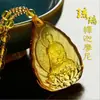 Pingente do Bodhisattva Manshu Pingente do Buda da Medicina Verde Pingente Guanyin Pingente para homens e mulheres Colar Pingente Esmalte feminino
