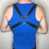 YSF proveedor cinturón de cuero para hombre restricción corporal correas para los hombros bondage estilo oscuro arnés de cuero SM