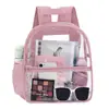 Amazon cross-border PVC mochila transparente meninos e meninas estudante bolsa escolar ao ar livre portátil de grande capacidade moda Mochila Esportiva