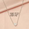 Collar con colgante de cuentas con pequeños agujeros de acero inoxidable, estilo europeo y americano, de moda sencilla, con forma de estrella, luna y amor, de comercio exterior