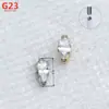 Brincos de Tarraxa G23 Liga de Titânio Novo Micro-Incrustado Zircônia Marquise 5A Para Orelha Osso Para Mulheres Moda Coreana Versátil Piercings de Lábio