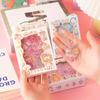 Traje de cartas de goo lindo al por mayor para niños DIY de forma de tarjeta de goo pequeño colgante historieta PET impermeable pegatina regalo portátil