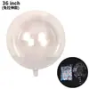 Balões Flutuantes de Hélio 18 polegadas 20 polegadas Balões Redondos Transparentes Ondulados Adereços de Decoração da Moda para Barracas de Feira Noturna de Verão Balões Bolha