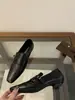 Sapatos de Salto Baixo Quadrados com Fivela de Metal Estilo Coreano para Mulheres, Nova Moda Primavera e Verão 2026, Mocassins Planos Versáteis
