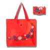 Bolsa de Compras Plegable Ecológica de Tela Oxford 210D con Botón de Presión Floral Pequeño, Bolsa de Almacenamiento Portátil para Compras de Supermercado, Venta al por Mayor
