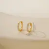 Brincos de Luxo Leve Acessórios de Joalheria Semi-acabados Material Artesanal Metal Zircônia Incrustada Fecho de Orelha Brincos Elegantes Versáteis